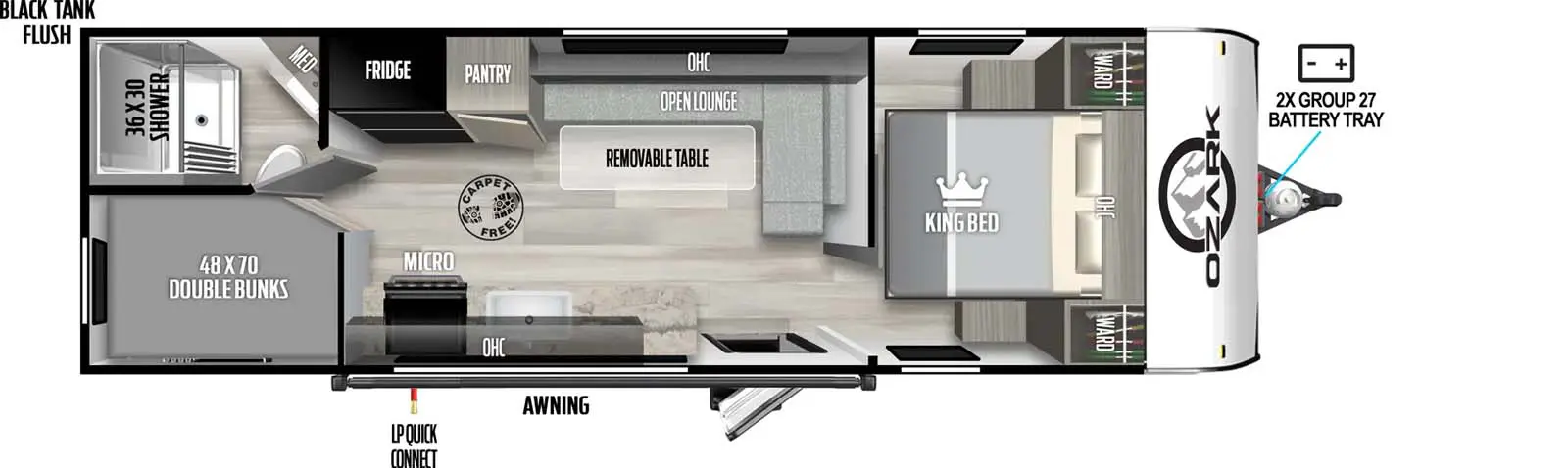 2400BHLE Floorplan Image